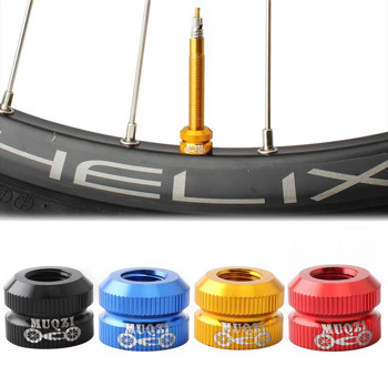 MTB Road Bike Tubeless Tire Presta Valve Nut Bicycle Inner Tube Valve Caps Vacuum Tire Nozzle Lock Nut Replacement Accessories /