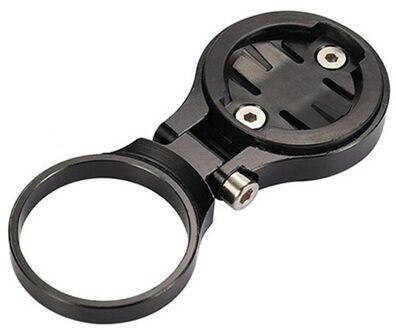 Mtb Road Fiets Computer Mount Houder Aluminium Ultralight Computer Stopwatch Snelheidsmeter Front Stuurpen Uitbreiding Ondersteuning Hold zwart