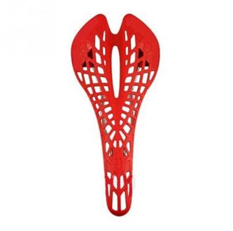 Mtb Road Mountain Cycling Bike Ergonomie Hollow Plastic Spider Zadel Fiets Zitkussen Comfortabele Ultralight Fietsstoeltje Rood
