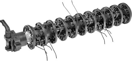 MTD Set met veren 34/37cm