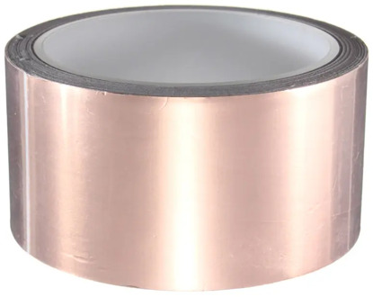 MTGATHER 50mm x10M Adhesive Single Face Electric Conduction Copper Foil Tape EMI Shielding Guitar Slug And Snail Barrier