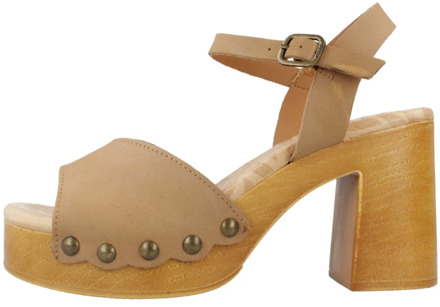 MTNG Elegant High Heel Sandals Mtng , Brown , Dames - 38 EU