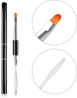 Mtssii Dual End Nail Art Poly Uv Gel Extension Builder Acryl Liquid Powder Brush Lijnen Streep Liner Tekening Pen Manicure tool J08751