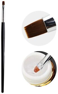 Mtssii Dual End Nail Art Poly Uv Gel Extension Builder Acryl Liquid Powder Brush Lijnen Streep Liner Tekening Pen Manicure tool S01256