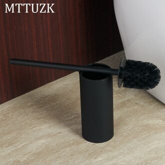 Mttuzk Staande Matte Zwarte Wc Borstel Set 304 Rvs Borstel Creatieve Toiletborstel Houder