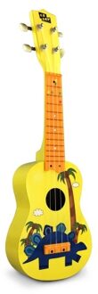 MU2110 21-Inch Kids Ukulele with 12-Fret Fingerboard and Durable White Nylon Strings Full Wooden Barrel Body Includes1 Pick
