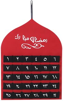 Mubarak Eid Decor Ramadan Mubarak Stof Countdown Kalender Ramadan Decoraties Voor Huis Moslim Ramadan Kareem Party # T2G