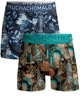 Muchachomalo 2 stuks Athens Boxer Versch.kleure/Patroon,Blauw,Groen - XX-Large