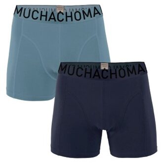 Muchachomalo 2 stuks Cotton Stretch Solid Boxer Blauw,Rood,Versch.kleure/Patroon,Groen - X-Large