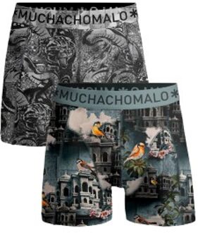 Muchachomalo 2 stuks Istanbul Boxer Versch.kleure/Patroon,Blauw,Grijs - XX-Large