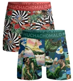 Muchachomalo 2 stuks Jack Bean Alice Wonder Boxer Versch.kleure/Patroon - Small,Large,X-Large,XX-Large
