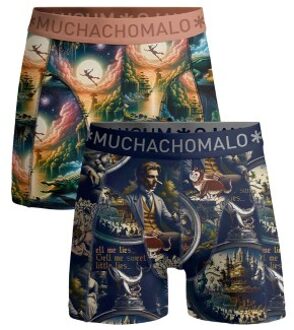 Muchachomalo 2 stuks Pinocchio Peter Pan Boxer * Actie * Versch.kleure/Patroon - Small,Medium,Large,X-Large,XX-Large
