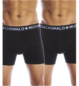 Muchachomalo 2 stuks Solid Boxer UPP1 Zwart,Wit,Blauw,Versch.kleure/Patroon,Grijs,Rood - Small,Medium,Large,X-Large,XX-Large