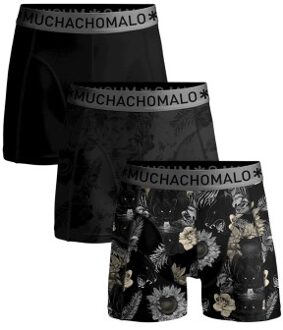 Muchachomalo 3 stuks Cotton Stretch Panther Boxer * Actie * Zwart - Medium,Large,X-Large