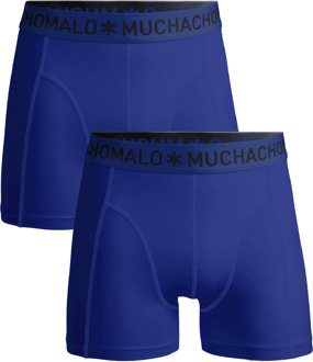 Muchachomalo Basiscollectie Heren Boxershorts - 2 pack - Donkerblauw/Donkerbaluw - Maat S