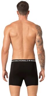 Muchachomalo Basiscollectie Heren Boxershorts - 2 pack - Zwart - Maat S