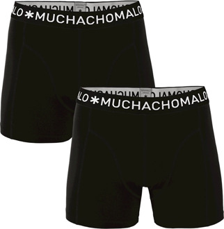 Muchachomalo Basiscollectie Jongens Boxershorts - 2 pack - Zwart - 134/140