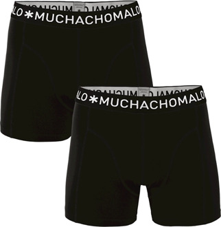 Muchachomalo Basiscollectie Jongens Boxershorts - 2 pack - Zwart - 146/152