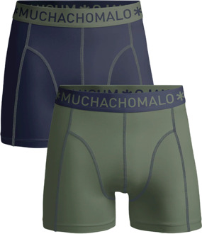 Muchachomalo Boxers IV 2-pack Heren - Groen-Blauw - M