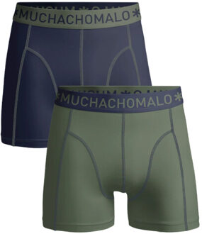 Muchachomalo Boxers IV 2-pack Heren - Groen-Blauw - XXL