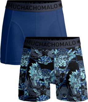 Muchachomalo Boxershorts 2-Pack Budavir Blauw Donkerblauw