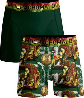 Muchachomalo Boxershorts 2-pack Shorts Bobmalo Queen Donkergroen - L