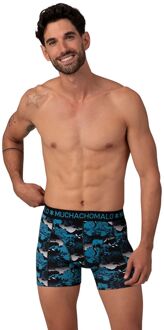 Muchachomalo Boxershorts 3-Pack Africa Blauw - XXL