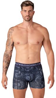 Muchachomalo Boxershorts 3-Pack Circle Of Life Donkerblauw - L,XL,XXL