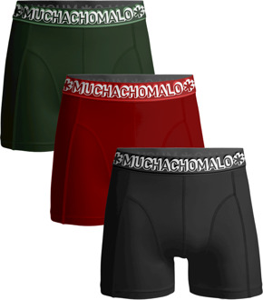 Muchachomalo boxershorts 3-pack green/red/grey-L