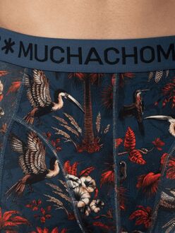 Muchachomalo Boxershorts 3-Pack Palmbirds Donkerblauw - L,M,S,XL