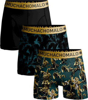 Muchachomalo Boxershorts Statue Battle 3-pack Print/Solid-M