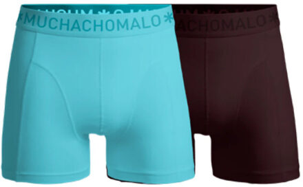 Muchachomalo Boys 2-pack boxer shorts solid Veelkleurig - 146/152
