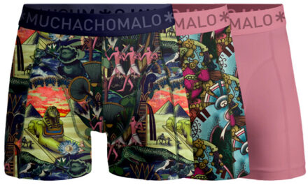 Muchachomalo Boys 3-pack boxer shorts ancient civilizations Veelkleurig - 104