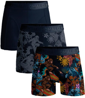 Muchachomalo Boys 3-pack boxer shorts print/print/solid Veelkleurig - 158/164
