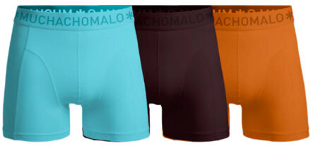 Muchachomalo Boys 3-pack boxer shorts solid - maat 104 Veelkleurig