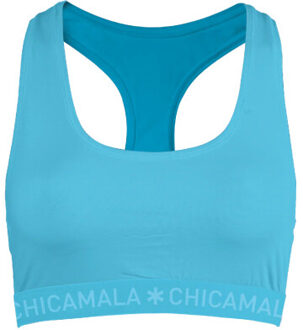 Muchachomalo Dames 1-pack racerback Blauw - S
