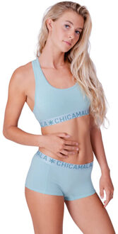 Muchachomalo Dames 1-pack racerback effen - maat L Groen