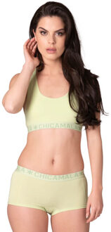 Muchachomalo Dames 1-pack racerback effen - maat S Groen