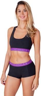 Muchachomalo Dames 1-pack racerback effen - maat S Zwart