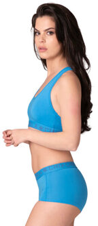 Muchachomalo Dames 1-pack racerback effen - maat XL Blauw