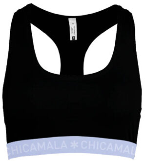 Muchachomalo Dames 1-pack racerback effen - maat XL Zwart