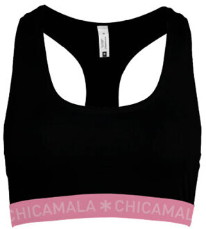 Muchachomalo Dames 1-pack racerback effen - maat XL Zwart