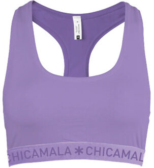 Muchachomalo Dames 1-pack racerback effen Paars - XL