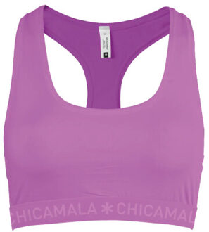 Muchachomalo Dames 1-pack racerback effen Paars - XL