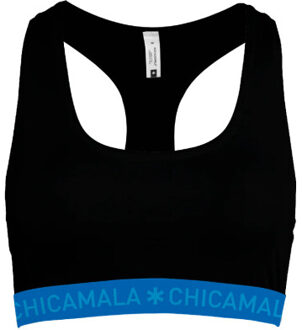 Muchachomalo Dames 1-pack racerback effen Zwart - L