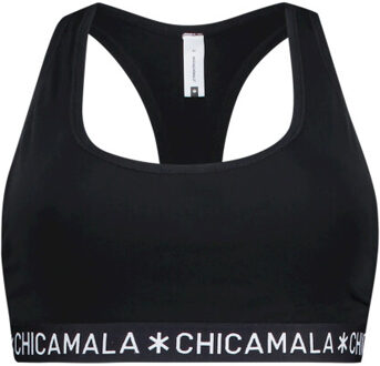 Muchachomalo Dames 1-pack racerback effen Zwart - S