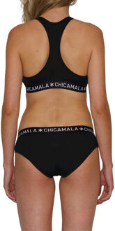 Muchachomalo Dames 1-pack racerback effen Zwart - XL