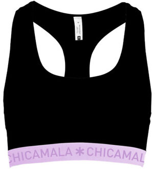 Muchachomalo Dames 1-pack racerback effen Zwart - XL