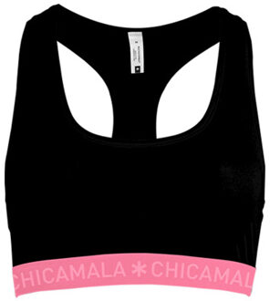 Muchachomalo Dames 1-pack racerback effen Zwart - XL