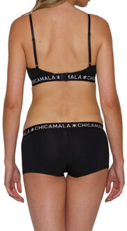 Muchachomalo Dames 1-pack triangle top effen Zwart - M